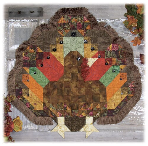 Gobbler Galore Pattern and Embellishment Kit. Autumn Greeter #705 by Happy Hollow Designs Turkey Door Decor or Table Runner