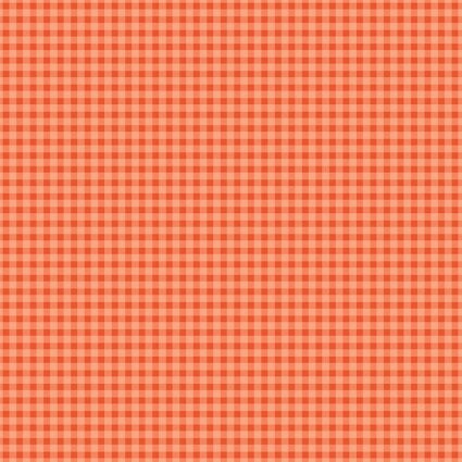 Warp & Weft II Mini Gingham in Orange by Modern Quilt Studio for Contempo continuous cuts of Quilter's Cotton yarn dyed Fabric