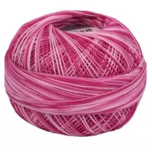 Pink Blossoms Lizbeth 176 Size 20 100% Egyptian Cotton Variegated Tatting Thread