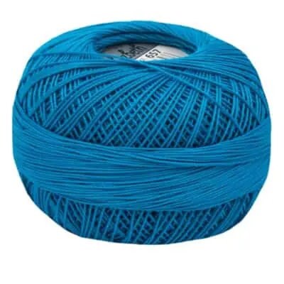 Ocean Turquoise Dark Lizbeth 657 Size 20 100% Egyptian Mercerized Cotton Tatting Thread