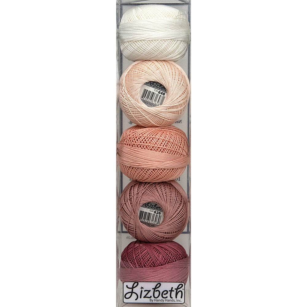 Strawberry Cream Specialty Pack of Lizbeth size 20. 5 balls 100% Egyptian Cotton Tatting Thread