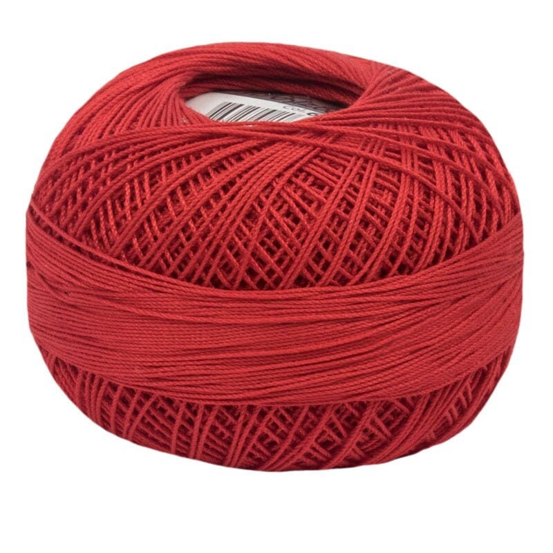 Poppu Red Lizbeth 669 Size 20 100% Egyptian Cotton Tatting Thread