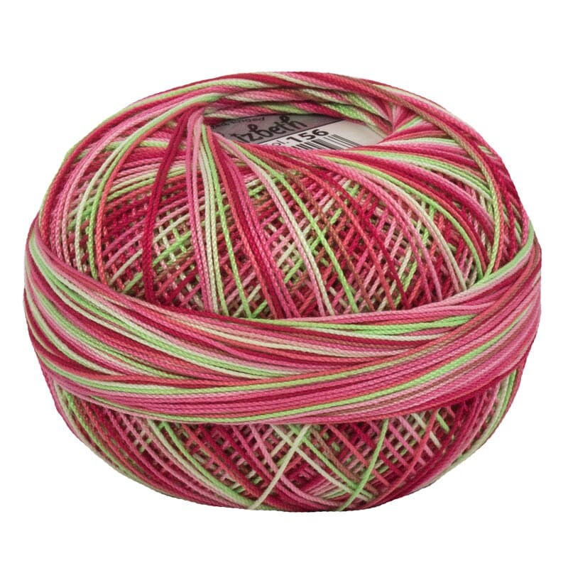 Juicy Watermellon Lizbeth 156 Size 20 100% Egyptian Cotton Variegated Tatting Thread