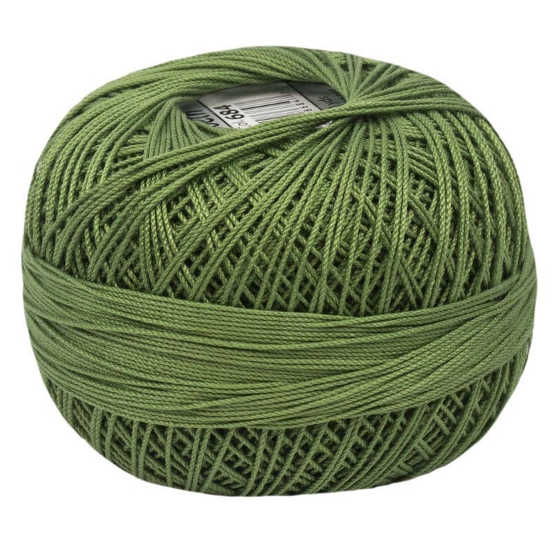 Leaf Green Medium 684 Lizbeth Size 20 100% Egyptian Cotton Tatting Thread