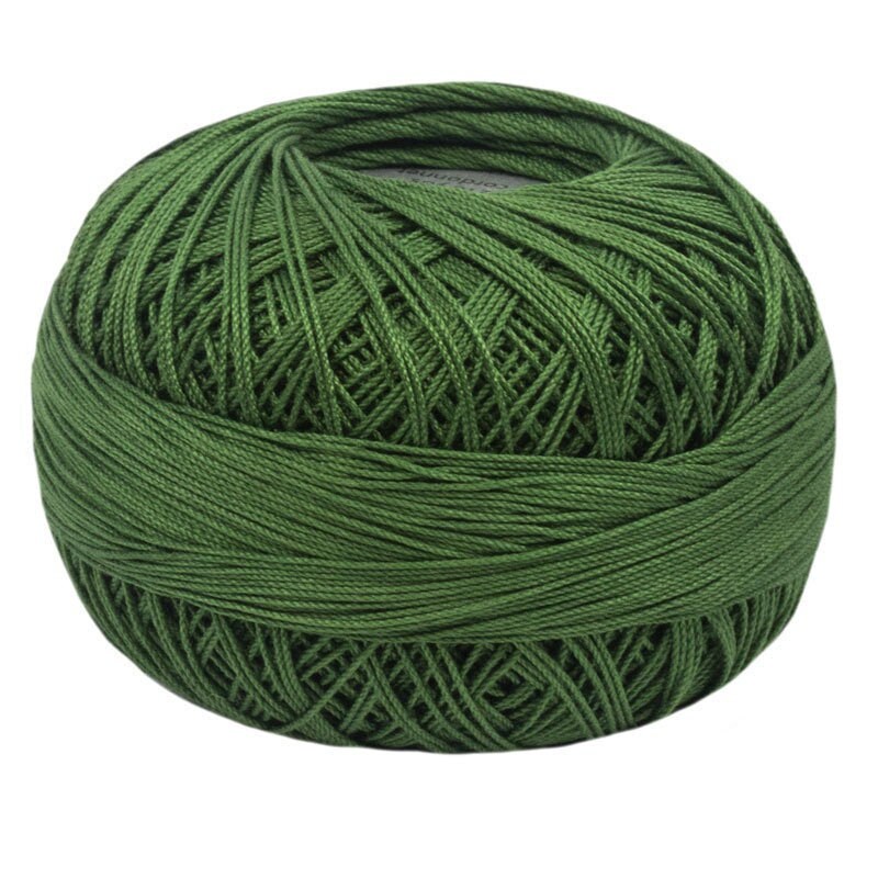 Leaf Green Dark Lizbeth 676 Size 20 100% Egyptian Cotton Tatting Thread