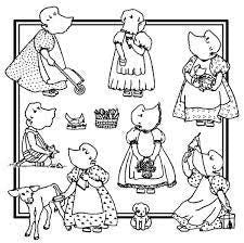 Bonnie Bonnet Too Aunt Martha&#39;s #3989 Vintage Embroidery Hot Iron Transfer Pattern