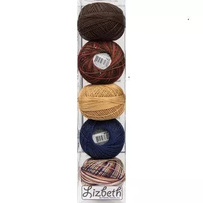 Blueberry Pancakes Specialty Pack of Lizbeth size 20. 5 balls 100% Egyptian Cotton Tatting Thread