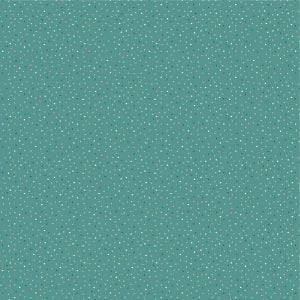 Lakehouse Teal Country Confetti print by Poppie Cotton 1 yard cut of Quilter&#39;s Cotton Fabric