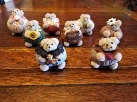 Butterball Bears Fall Thanksgiving Decor, Darling Chubby Little Bears with Fall Themes
