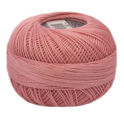 Coral Pink Medium Lizbeth 608 Size 20 100% Egyptian Cotton Tatting Thread