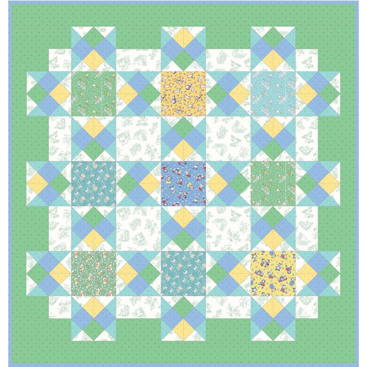 Story Time Pond Quilt Kit by Maywood Studio. Quilter&#39;s Cotton Fabric & Pattern to make this darling quilt.