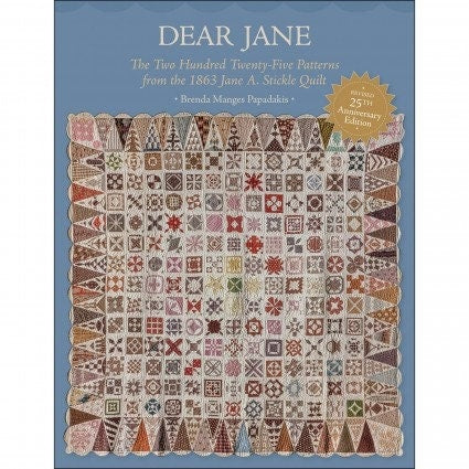 Dear Jane 160 page soft cover book by for Martingale - That Patchwork Place and EZ Quilting 2 Piece Acrylic Template Set
