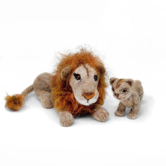 Lion & Cub Needle Felting Kit