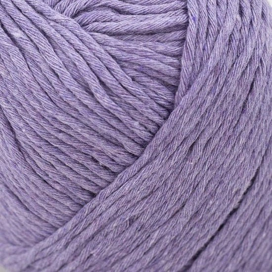 Karma Cotton Lilac Recycled Cotton Yarn by Kremke Soul Wool 70% recycled Cotton 30 recycled plastic bottles