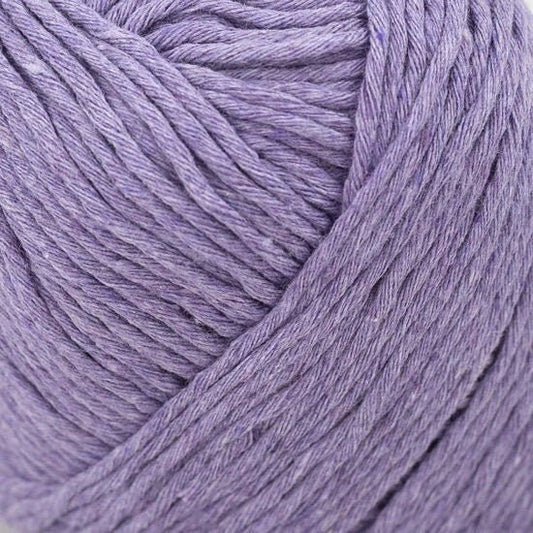 Karma Cotton Lilac Recycled Cotton Yarn by Kremke Soul Wool 70% recycled Cotton 30 recycled plastic bottles