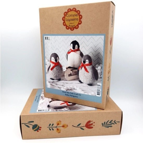 3 Baby Penguins Felt Craft Kit by Corinne Lapierre Limited