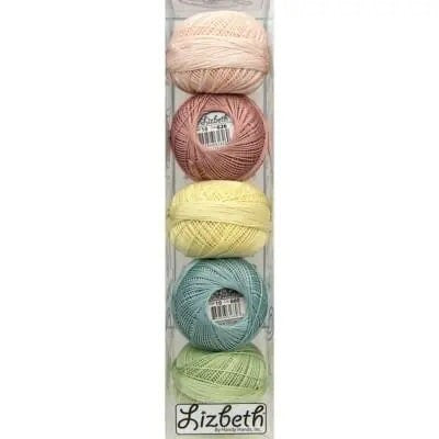 Country Blooms Specialty Pack of Lizbeth size 20. 5 balls 100% Egyptian Cotton Tatting Thread