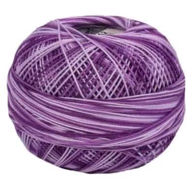 Grape Swirl Specialty Pack of Lizbeth size 20. 5 balls 100% Egyptian Cotton Tatting Thread