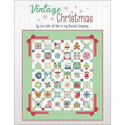 Vintage Christmas 206 page soft cover spiral bound book with 42 block patterns & 10 quilty projects by Lori Holt