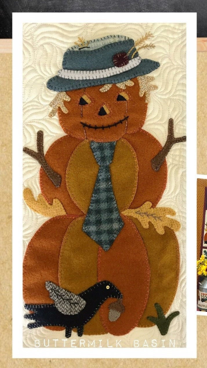 Autumn Harvest Wool & Cotton Block of the Month Quilt Patterns by Stacy West of Buttermilk Basin