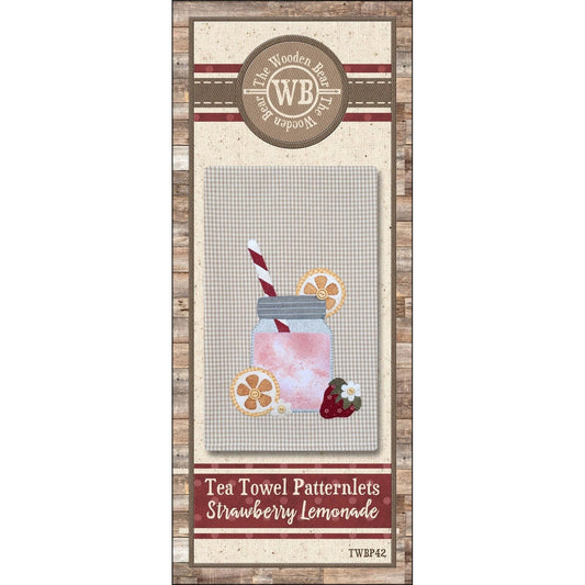 Strawberry Lemonaid Tea Towel Patternlet by the Wooden Bear
