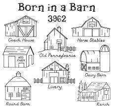 Born in a Barn Aunt Martha&#39;s #3962 Vintage Embroidery Hot Iron Transfer Cross Stitch Pattern