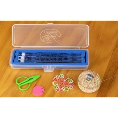 Travel Case for Tatting Needle Tubes made by Handy Hands