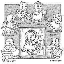 Kitten Chores Aunt Martha&#39;s #3982 Vintage Embroidery Hot Iron Transfer Cross Stitch Pattern