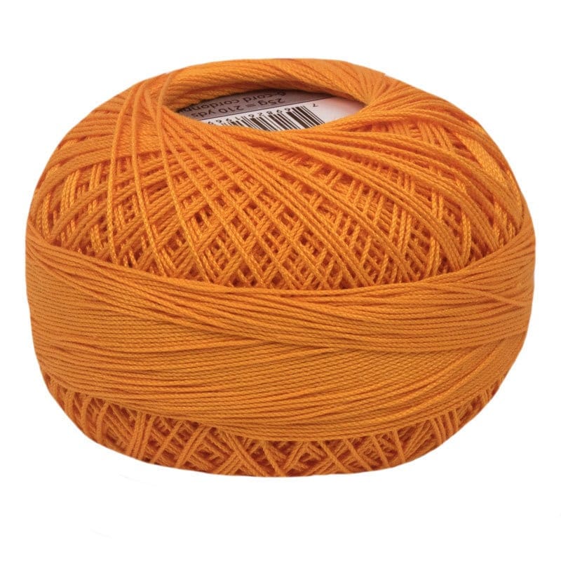 Bright Orange Lizbeth 695 Size 20 100% Egyptian Mercerized Cotton Tatting Thread