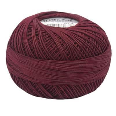 Garnet Dark Lizbeth 674 Size 20 100% Egyptian Cotton Tatting Thread