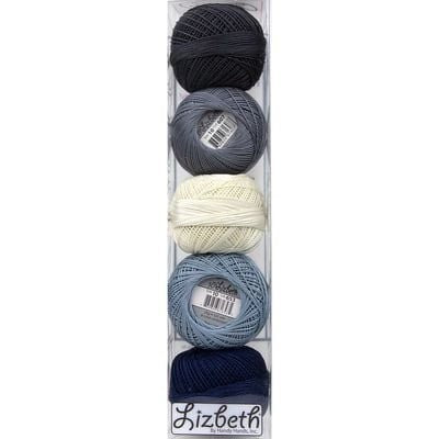 Cozy Sweater Specialty Pack of Lizbeth size 20. 5 balls 100% Egyptian Cotton Tatting Thread
