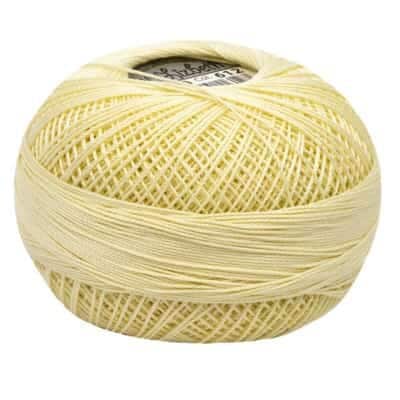 Golden Yellow Light Lizbeth 612 Size 20 100% Egyptian Cotton Tatting Thread