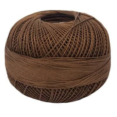 Mocha Brown Dark Lizbeth 692 Size 20 100% Egyptian Cotton Tatting Thread