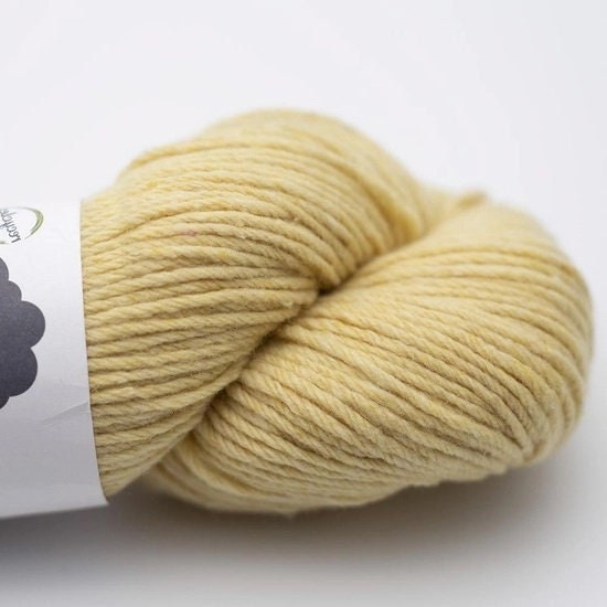 Reborn Wool Lemon Yellow Recycled Yarn by Kremke Soul Wool 65% Recycle –  the Enchanted Rose Emporium