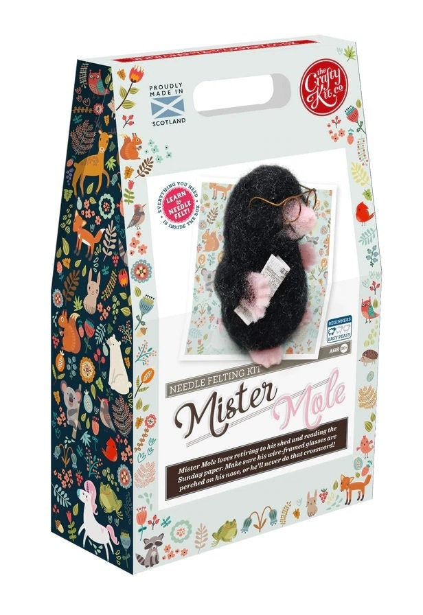 Mr Mole Needle Felting Kit by the Crafty Kit Company