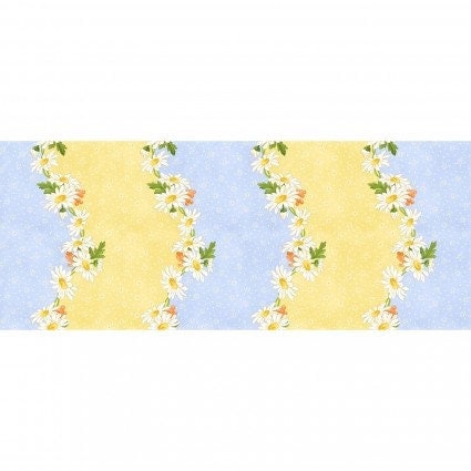 Fresh as a Daisy by Maywood Studio.  Quilter&#39;s Cotton Fabric with continuous cuts