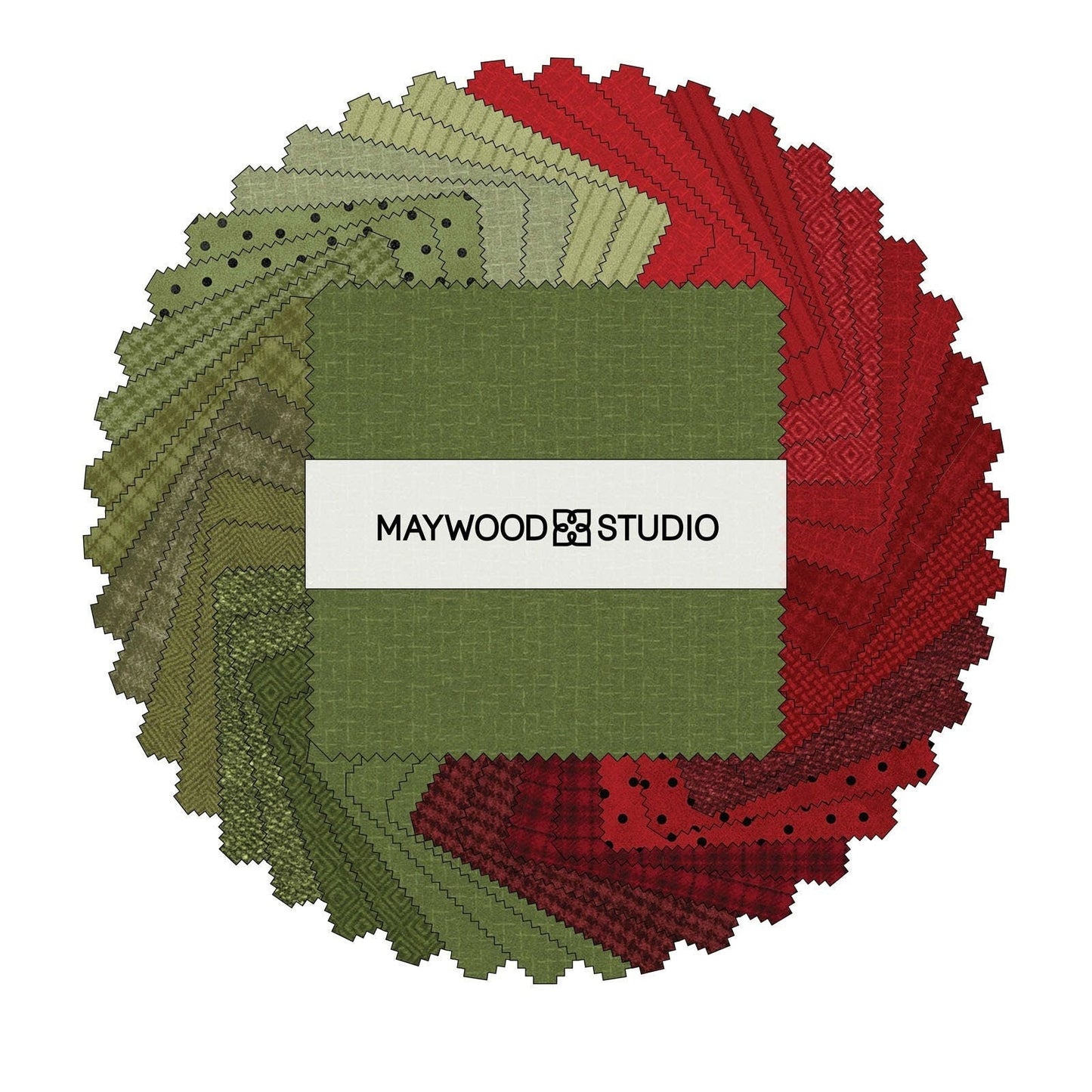 Woolies Flannel Holiday Warmth Charm Pack by Maywood Studios 100% Cotton Flannel