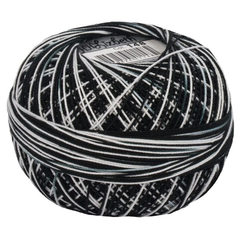 Zebra Lizbeth 148 size 20 100% Egyptian Cotton Variegated Tatting Thread