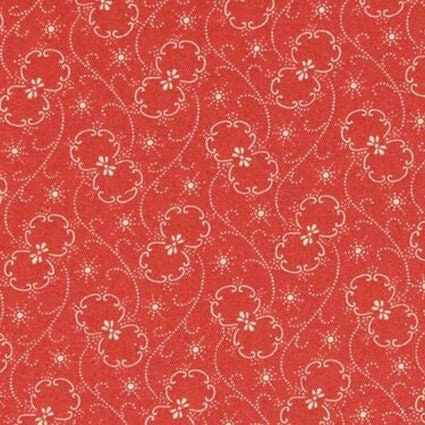 Heritage Basics in Red by Galaxy continuous cuts of Quilter's Cotton
