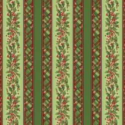 Evergreen Bows by Maywood Studio Quilter's Cotton Strip set. 40 piece collection of 2.5 inch by 44 inch strips.
