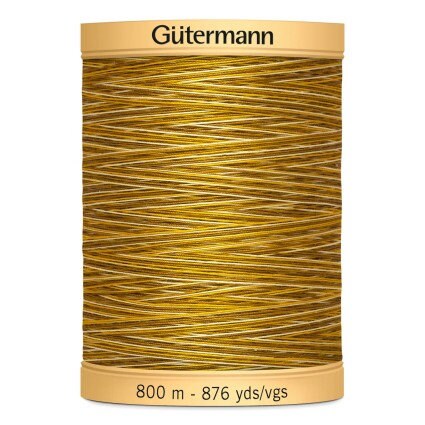Butte Gutermann Variegated 100% Natural Cotton 50 weight thread , 875 yard spool