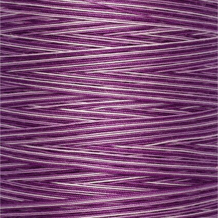 Purple Passion Gutermann Variegated 100% Natural Cotton 50 weight thread , 875 yard spool