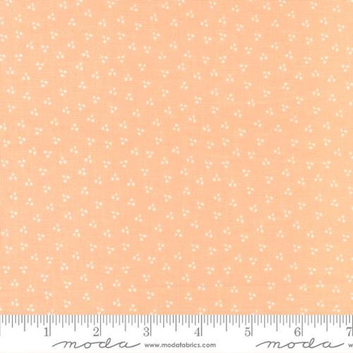 Spring Dot Dots in Peach from Bountiful Blooms by Moda continuous cuts of Quilter's Cotton Fabric