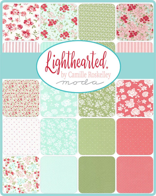 Lighthearted by Moda Quilter's Cotton Charm Pack of 42 5 x 5 inch squares