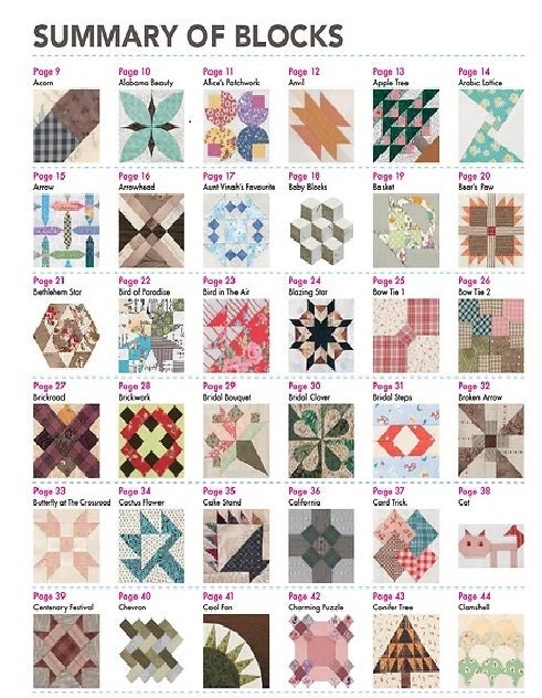 210 Quilt Blocks 218 page soft cover book by Tuva Publishing