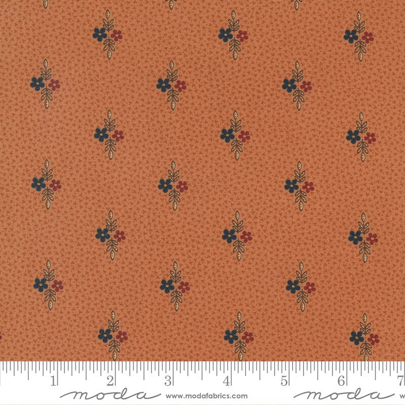 Fluttering Leaves by Kansas Troubles for Moda Fabrics. Quilter's Cotton Mini Charm Pack of 42 2.5 x 2.5 inch squares