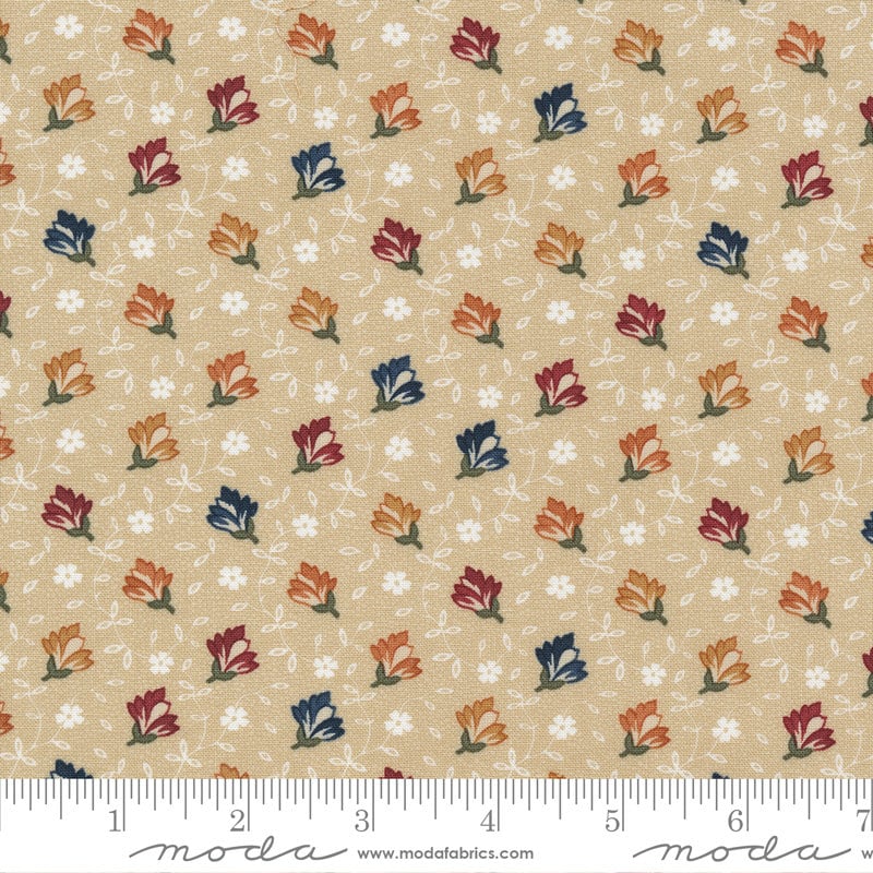 Fluttering Leaves by Kansas Troubles for Moda Fabrics. Quilter's Cotton Fat Quarter Bundle of 40 different 18 x 21 inch rectangles