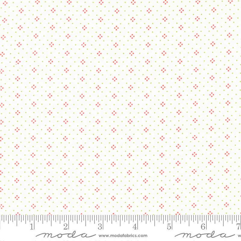 Eyelet by Fig Tree & Co for Moda Fabrics. Quilter's Cotton Dessert Roll of 20 5 x 45 inch strips.