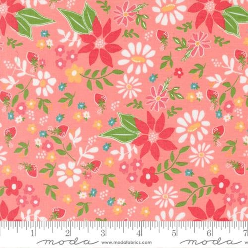 Strawberry Lemonade by Sherri & Chelsi for Moda Quilter's Cotton Charm Pack of 42 5 x 5 inch squares