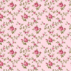 French Roses by Clothworks. Quilter's Cotton Charm Pack of 42 5 x 5inch squares